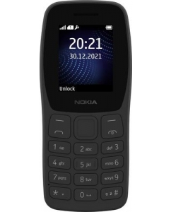 Купить Сотовый телефон Nokia 105 DS (2022) черный в E-mobi