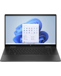 Ноутбук HP Envy x360 15-fh0003ci 8F919EA, 15.6", трансформер,  IPS, AMD Ryzen 5 7530U, 6-ядерный, 16ГБ LPDDR4x, 1ТБ SSD,  AMD Radeon, черный  | emobi
