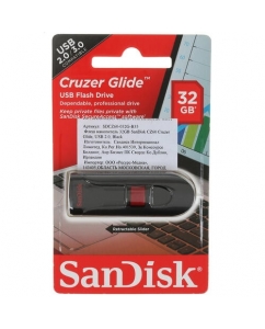 Память USB Flash 32 ГБ SanDisk Cruzer Glide [SDCZ60-032G-B35] | emobi