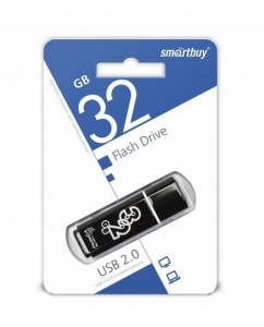 Память USB Flash 32 ГБ Smartbuy Glossy Series [SB32GBGS-K] | emobi