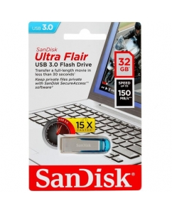 Купить Память USB Flash 32 ГБ SanDisk Ultra Flair [SDCZ73-032G-G46B] в E-mobi