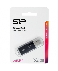 Память USB Flash 32 ГБ Silicon Power Blaze B02 [SP032GBUF3B02V1K] | emobi
