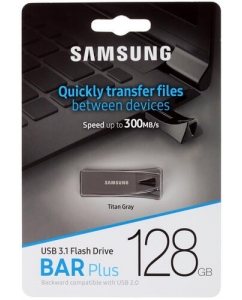 Купить Память USB Flash 128 ГБ Samsung BAR Plus [MUF-128BE4/APC] в E-mobi