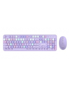 Клавиатура+мышь беспроводная AULA AC306 фиолетовый | emobi