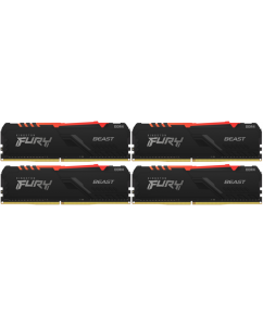 Купить Оперативная память Kingston FURY Beast Black RGB [KF426C16BBAK4/32] 32 ГБ в E-mobi
