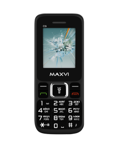 Сотовый телефон Maxvi C3i черный | emobi