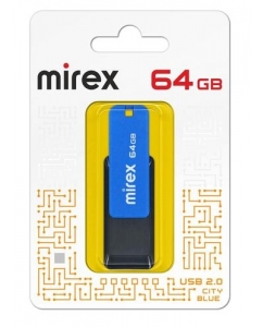 Память USB Flash 64 ГБ Mirex CITY [13600-FMUCIB64] | emobi