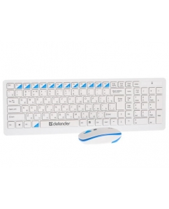 Клавиатура+мышь беспроводная Defender Skyline 895 Nano белый | emobi