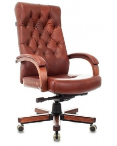 Кресло офисное Бюрократ T-9928WALNUT коричневый | emobi