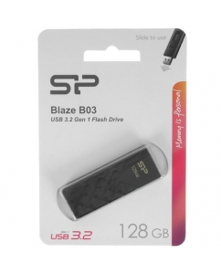 Память USB Flash 128 ГБ Silicon Power Blaze B03 [SP128GBUF3B03V1K] | emobi