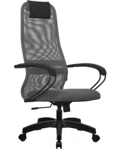 Офисное кресло Метта SU-B-8/подл.130/осн.001 (Светло-серый/Светло-серый) | emobi