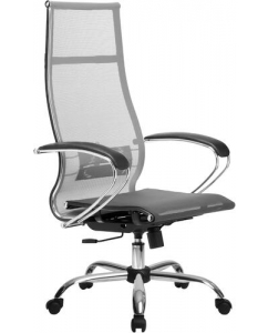 Офисное кресло Метта МЕТТА-7(MPRU)/подл.131/осн.003 (Серый/Серый) | emobi