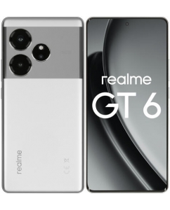 Смартфон realme GT6 12/256Gb 6.8"/LTE/5G/NFC/Cam 50+50+8 Mpx/5500mAhCеребряный | emobi