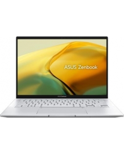 Ноутбук ASUS Zenbook 14 OLED UX3402VA-KM748 90NB10G6-M015R0, 14", OLED, Intel Core i7 13700H, 14-ядерный, 16ГБ LPDDR5, 1ТБ SSD,  Intel Iris Xe graphics, серебристый  | emobi