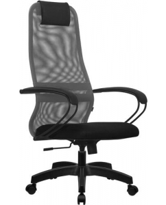Кресло офисное Метта SU-B-8/подл.130/осн.001 серый | emobi