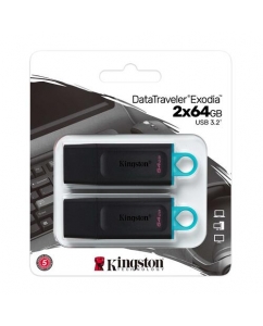 Память USB Flash 64 ГБ Kingston DataTraveler Exodia [DTX/64GB-2P] | emobi