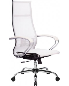Кресло офисное Метта МЕТТА-7(MPRU)/подл.131/осн.003 белый | emobi