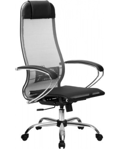 Кресло офисное Метта МЕТТА-4(MPRU)/подл.131/осн.003 серый | emobi