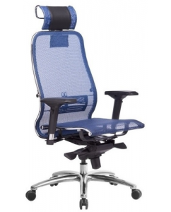 Кресло офисное Метта Samurai S-3.04 MPES синий | emobi