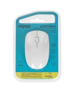 Мышь беспроводная RAPOO M200 Silent [M200-WHT] белый | emobi