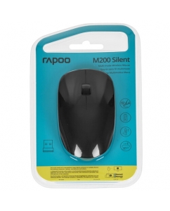 Мышь беспроводная RAPOO M200 Silent [M200-BL] черный | emobi