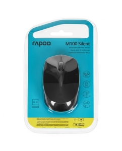 Мышь беспроводная RAPOO M100 Silent [M100-DGRY] темно-серый | emobi
