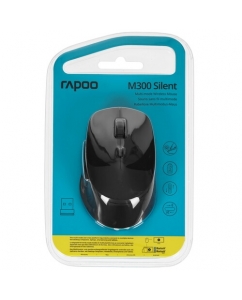 Мышь беспроводная RAPOO M300 Silent [M300-DGRY] темно-серый | emobi