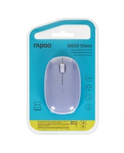 Мышь беспроводная RAPOO M650 [M650-PUR] фиолетовый | emobi