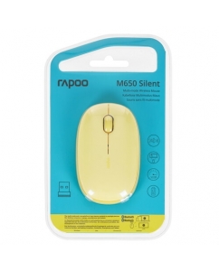 Мышь беспроводная RAPOO M650 [M650-YEL] желтый | emobi