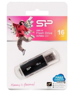 Память USB Flash 16 ГБ Silicon Power Ultima U02 [SP016GBUF2U02V1K] | emobi