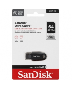 Память USB Flash 64 ГБ SanDisk Ultra Curve [SDCZ550-064G-G46] | emobi