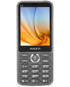 Сотовый телефон Maxvi K32 серый | emobi