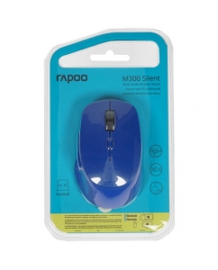 Мышь беспроводная RAPOO M300 Silent  синий | emobi