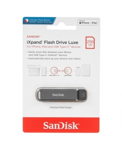 Память OTG USB Flash 256 ГБ SanDisk iXpand Flash Drive Luxe [SDIX70N-256G-GN6NE] | emobi