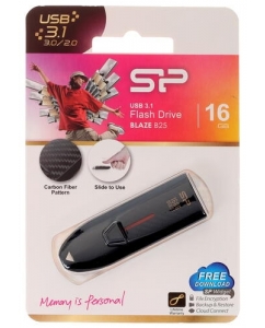 Купить Память USB Flash 16 ГБ Silicon Power Blaze B25 [SP016GBUF3B25V1K] в E-mobi