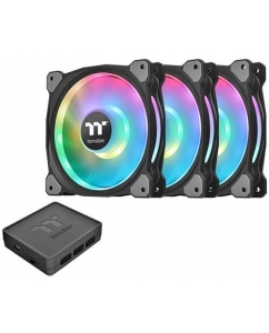 Купить Комплект вентиляторов Thermaltake Riing Duo 12 RGB Radiator Fan TT Premium Edition [CL-F073-PL12SW-A] в E-mobi