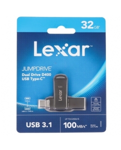 Купить Память OTG USB Flash 32 ГБ Lexar JumpDrive D400 [LJDD400032G-BNQNG] в E-mobi