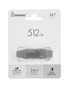 Купить Память OTG USB Flash 512 ГБ Smartbuy M7 [SB512GBM7] в E-mobi