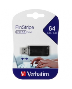 Купить Память USB Flash 64 ГБ Verbatim Pinstripe [49065] в E-mobi