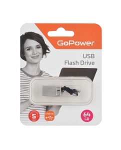 Купить Память USB Flash 64 ГБ GoPower MINI [00-00027359] в E-mobi