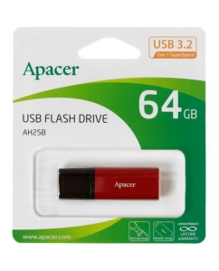 Купить Память USB Flash 64 ГБ Apacer AH25B [AP64GAH25BR-1] в E-mobi