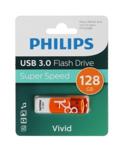 Купить Память USB Flash 128 ГБ PHILIPS VIVID3.0 [FM12FD00B/97] в E-mobi