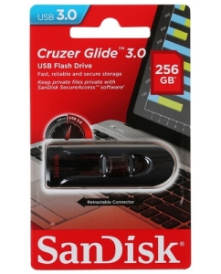 Купить Память USB Flash 256 ГБ SanDisk Cruzer Glide [SDCZ600-256G-G35] в E-mobi