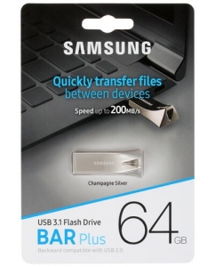 Купить Память USB Flash 64 ГБ Samsung BAR Plus [MUF-64BE3/APC] в E-mobi