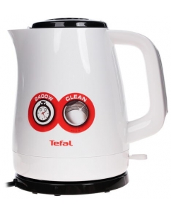 Купить Электрочайник Tefal KO150130 белый пластик, 1.5 л, 2400 Вт, фильтр, скрытый нагревательный элемент в E-mobi