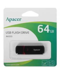 Купить Память USB Flash 64 ГБ Apacer AH333 [AP64GAH333B-1] в E-mobi