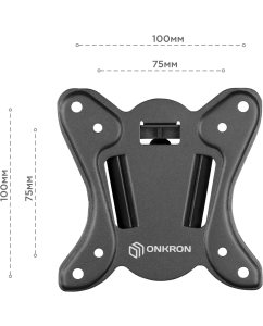 Купить Кронштейн для телевизора 10&quot;-32&quot; ONKRON NP15 наклонно-поворотный, чёрный  в E-mobi