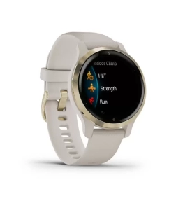 Купить Garmin Venu 2S песочного цвета с золотистым безелем  в E-mobi