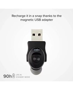 Купить Беспроводная гарнитура SBS Mobile BT290, Bluetooth 5.0, черная (TEEARBT290K)  в E-mobi
