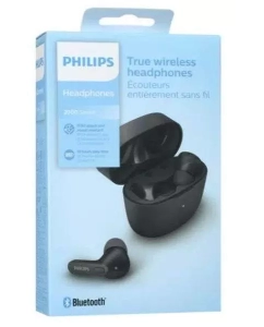 Купить Гарнитура PHILIPS TAT2206BK/00, Bluetooth, вкладыши, черный  в E-mobi
